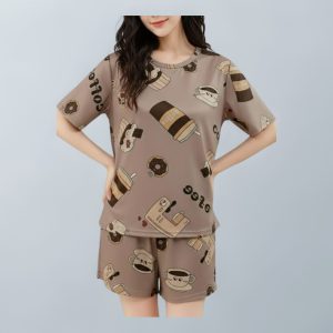 Women's Soft Fabric Shorts Night Suit - Style 011