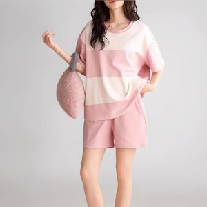 Women's Soft Fabric Shorts Night Suit Short Sleeve - Style 019
