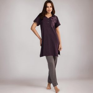 Women's Cotton Pajama Set - Style 084