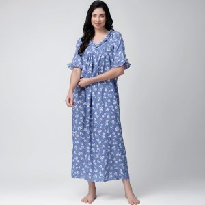 Women's Cotton Blend Nightdress - Style 090