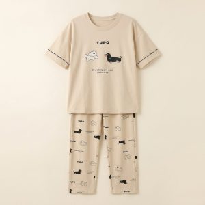 Women’s Soft Fabric Pajama Set Full Sleeve – Style 009