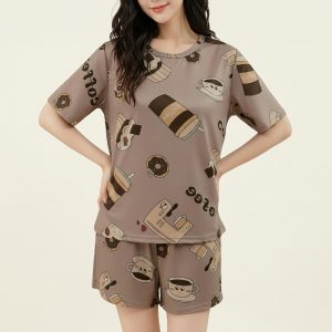 Women’s Soft Fabric Shorts Night Suit – Style 011
