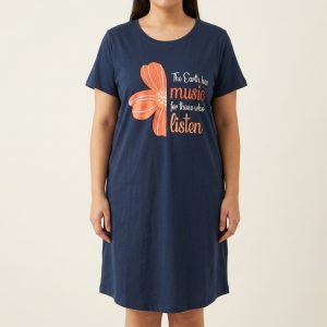 Women’s Cotton Nightdress Plus Size – Style 013