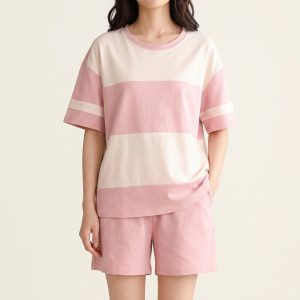 Women’s Soft Fabric Shorts Night Suit Short Sleeve – Style 019