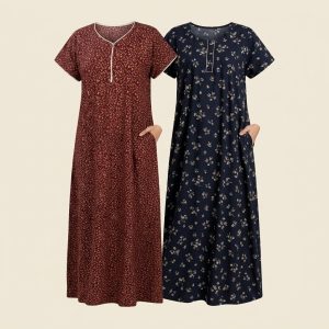 Women’s Cotton Nightdress Pack of 2 – Style 033