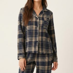 Women’s Soft Fabric Pajama Set Full Sleeve – Style 047