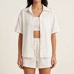 Women’s Lycra Cotton Shorts Night Suit – Style 059