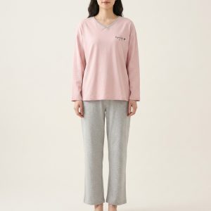 Women’s Soft Fabric Pajama Set Full Sleeve – Style 064