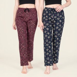 Women’s Cotton Printed Lounge Pants – Style 072