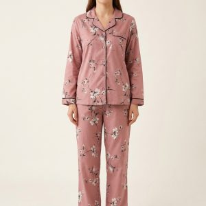 Women’s Cotton Pajama Set Full Sleeve – Style 078