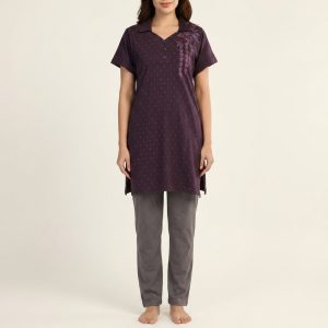 Women’s Cotton Pajama Set – Style 084