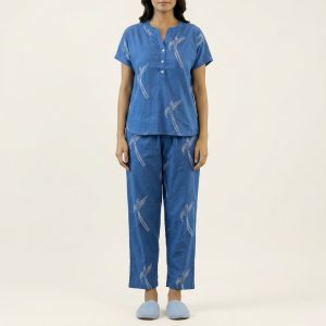 Women’s Cotton Printed Pajama Set – Style 087