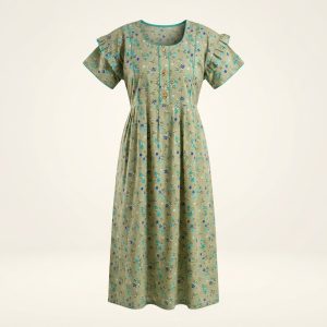 Women’s Cotton Ethnic Printed Nightdress – Style 088