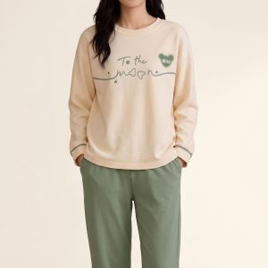 Women’s Soft Fabric Pajama Set Full Sleeve – Style 091