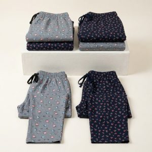 Women’s Cotton Printed Lounge Pants Pack of 2 – Style 093