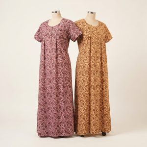 Women’s Soft Fabric Ethnic Printed Nightdress Pack of 2 – Style 095