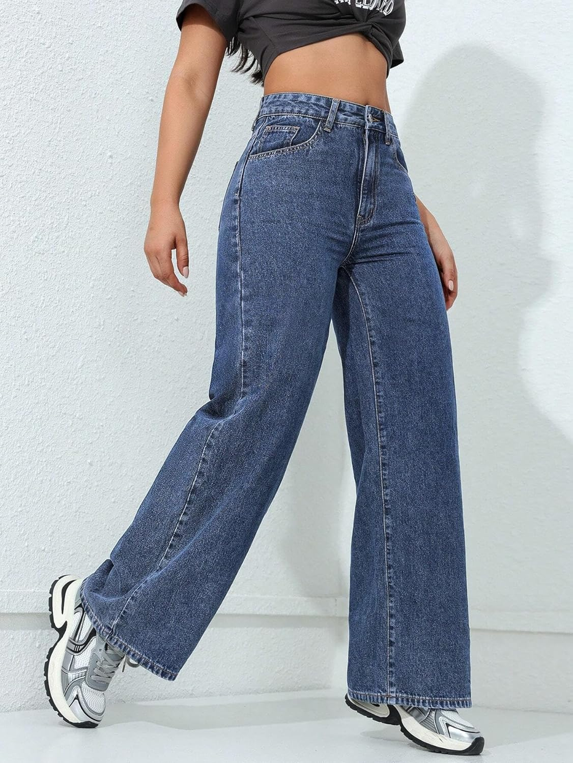 Women High-Rise Relaxed Baggy Jeans - Image 5