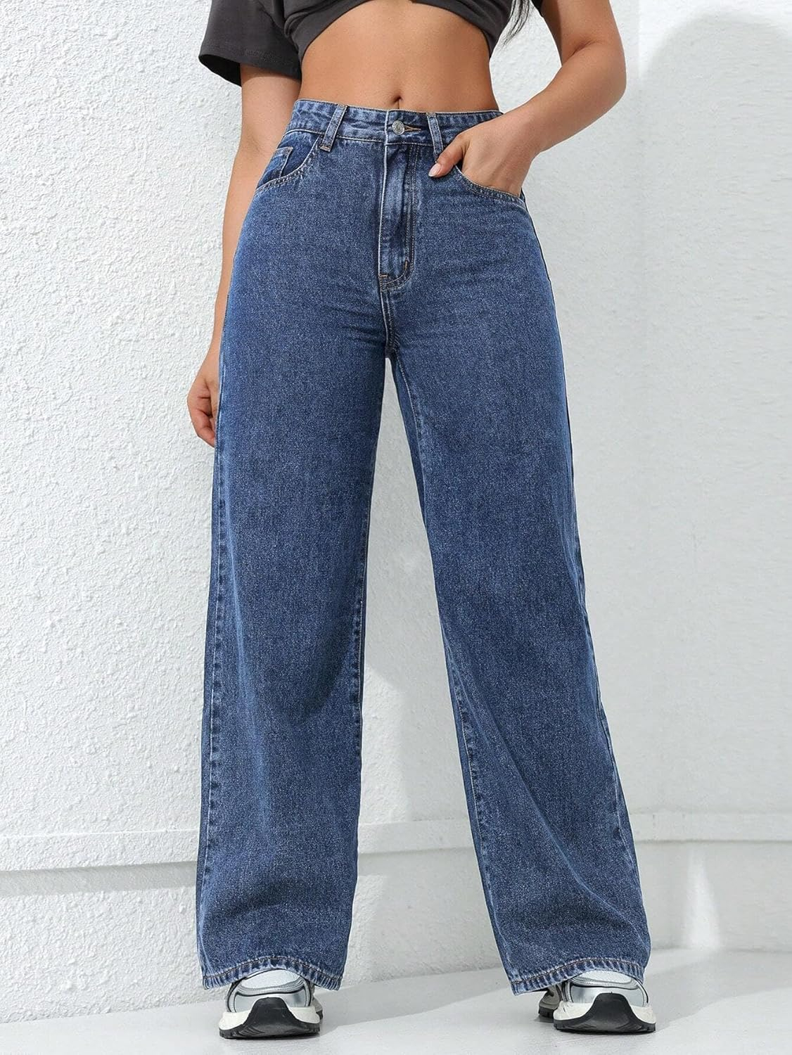 Women High-Rise Relaxed Baggy Jeans - Image 7