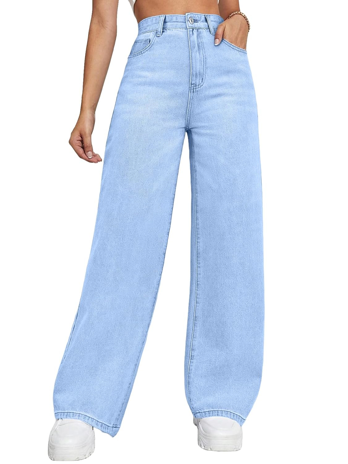 Women High-Rise Relaxed Baggy Jeans - Image 9