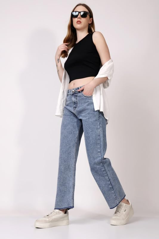 Women High-Rise Relaxed Baggy Jeans - Image 24