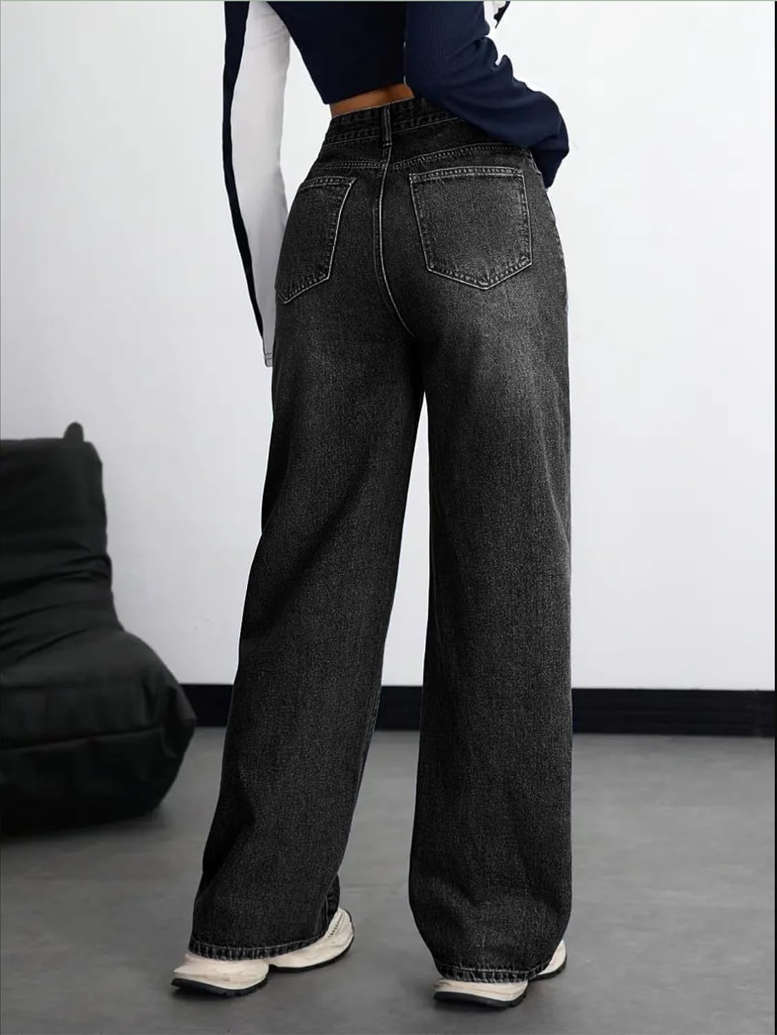 Women Stretch High-Waist Baggy Denim Jeans - Image 21