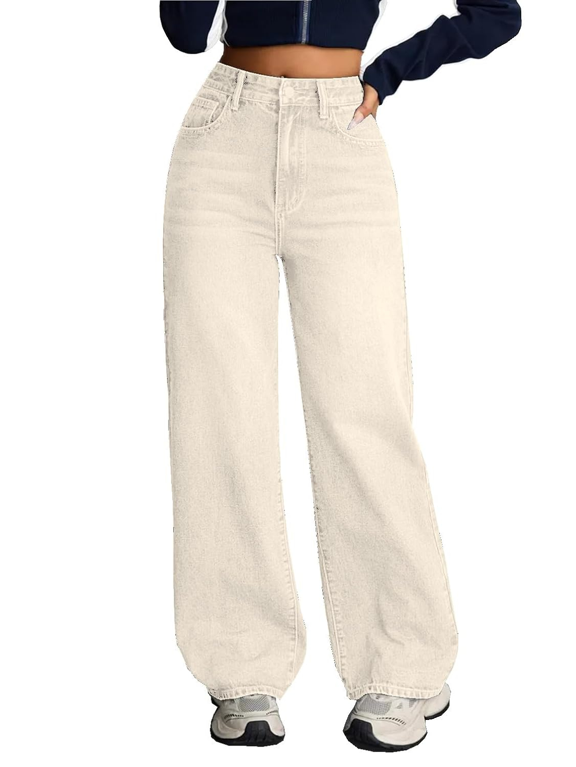 Women Stretch High-Waist Baggy Denim Jeans - Image 31