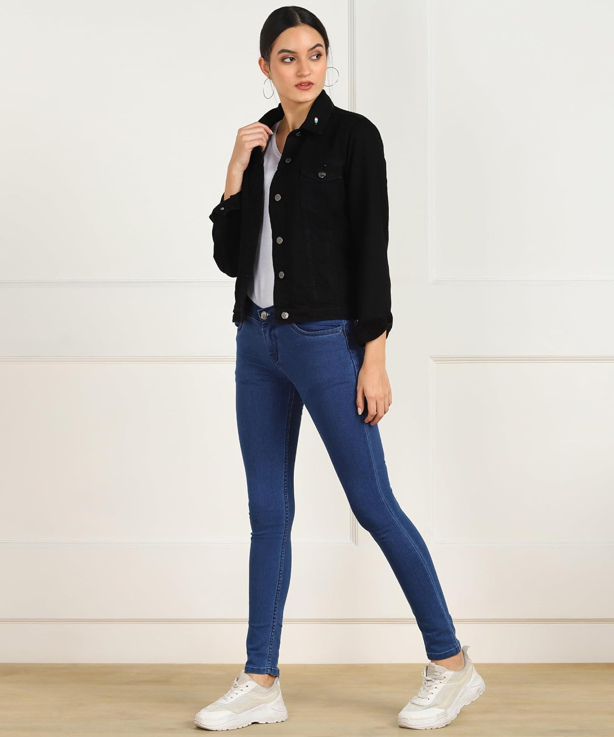 Women Mid-Rise Stretch Denim Jeans - Image 4
