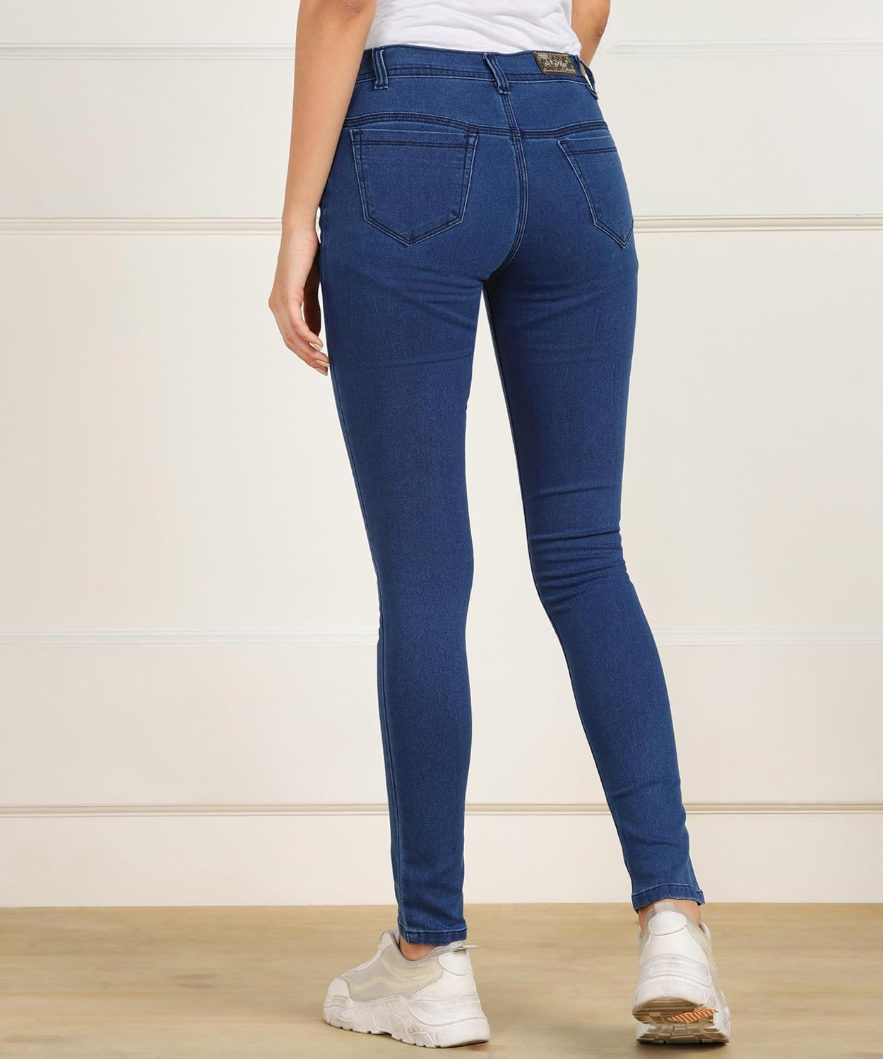Women Mid-Rise Stretch Denim Jeans - Image 5
