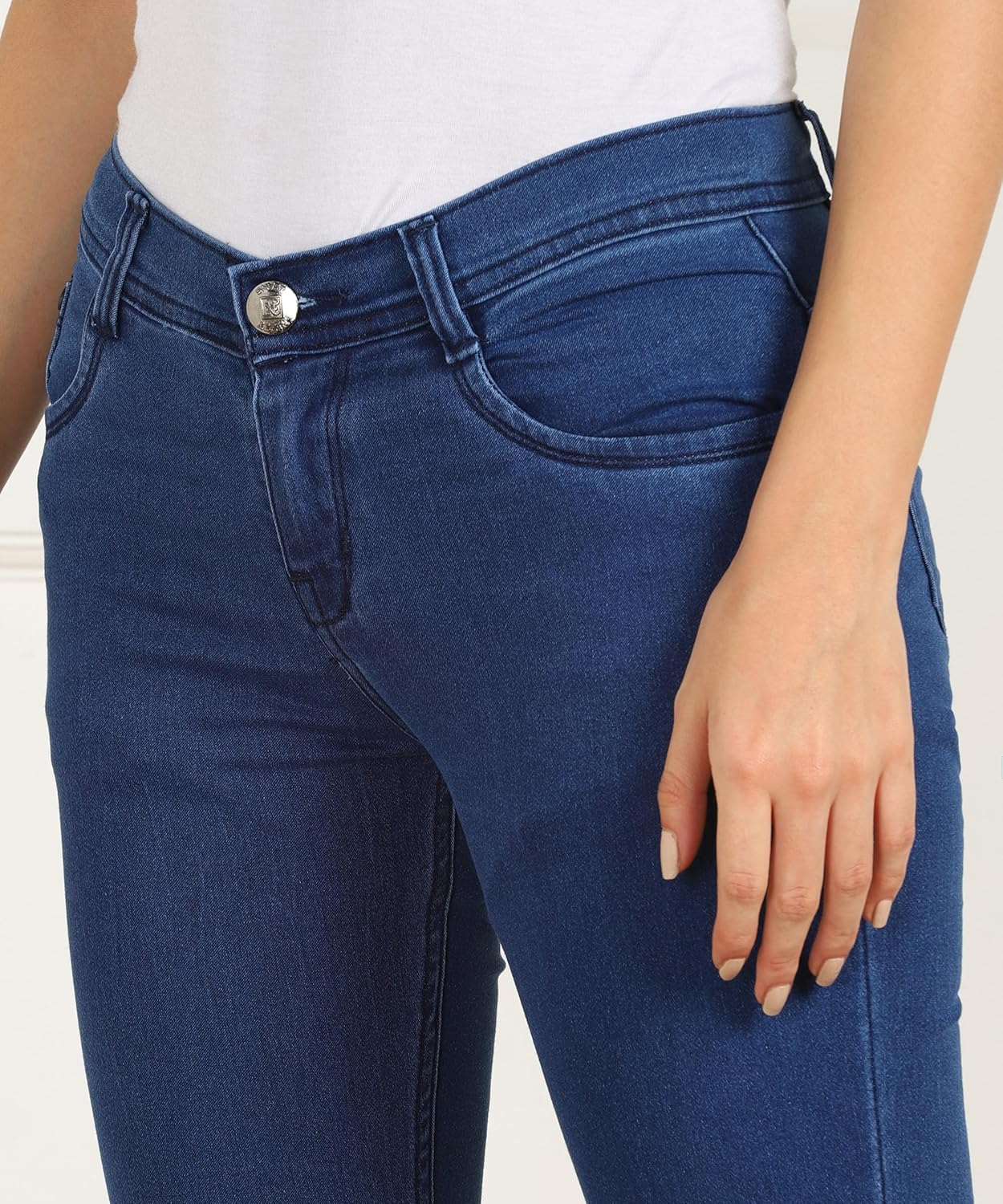 Women Mid-Rise Stretch Denim Jeans - Image 6