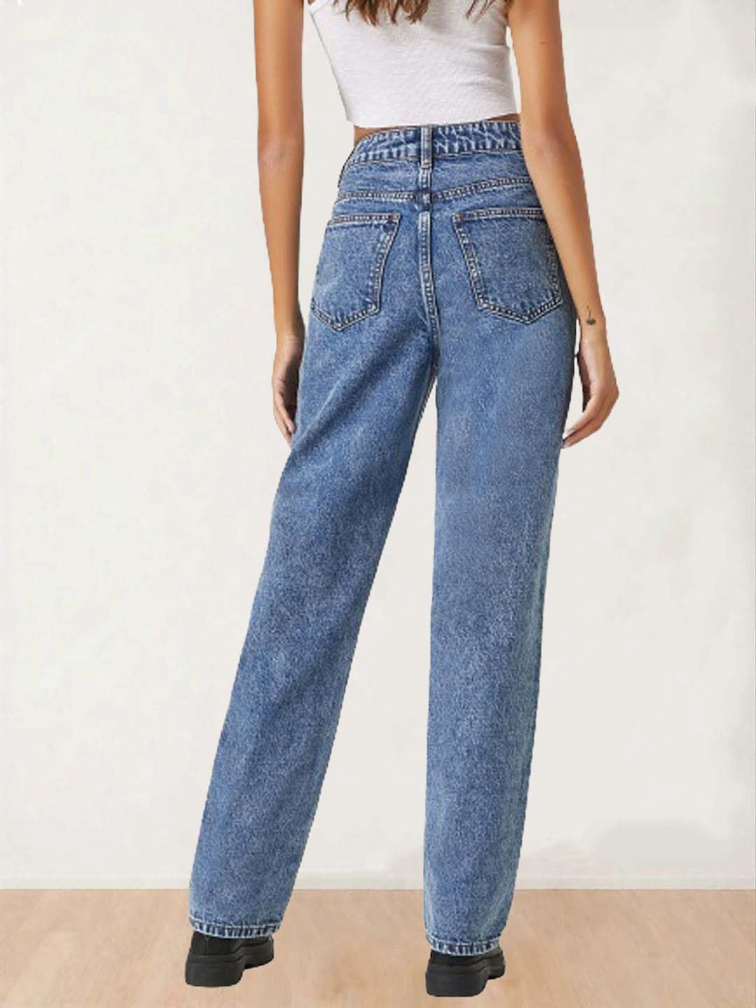 Women High-Waist Wide Leg Denim Jeans - Image 15