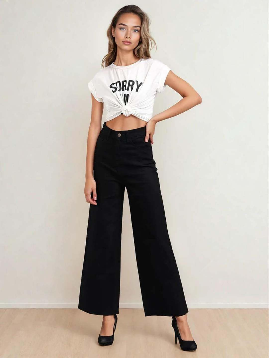 Women High-Waist Wide Leg Denim Jeans - Image 19
