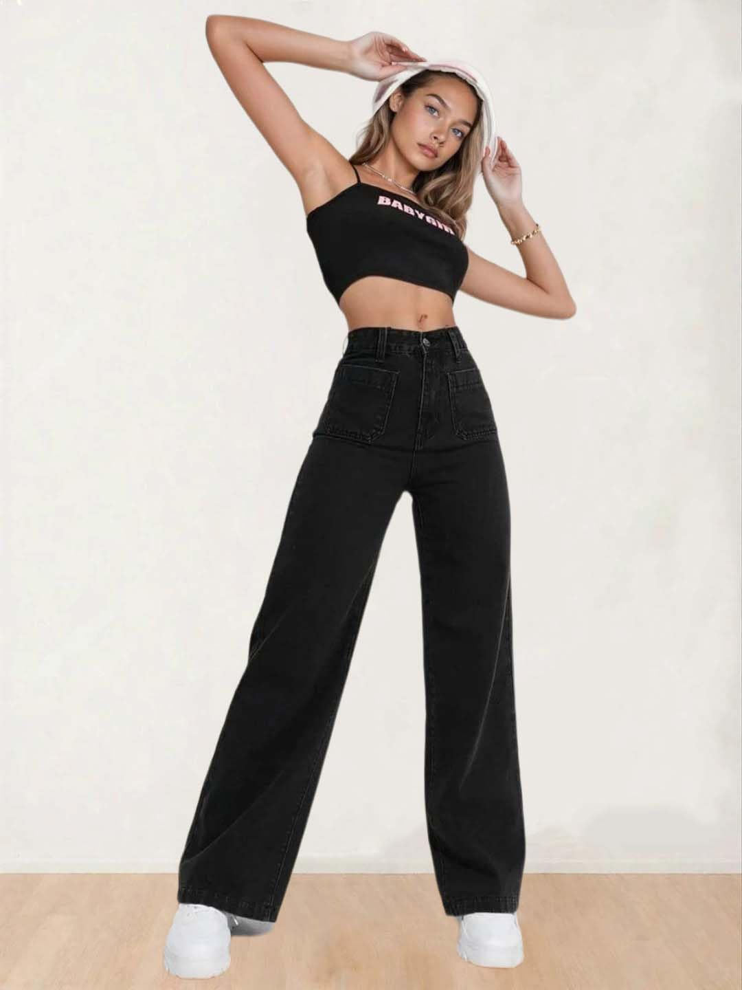 Women High-Waist Wide Leg Denim Jeans - Image 26