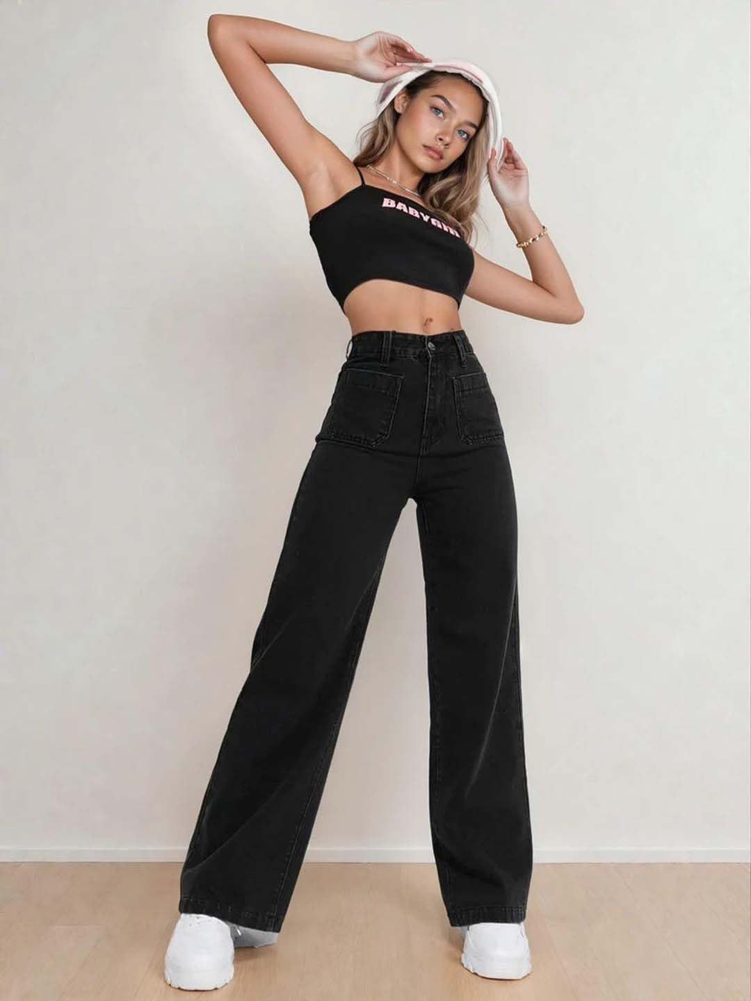 Women High-Waist Wide Leg Denim Jeans - Image 29