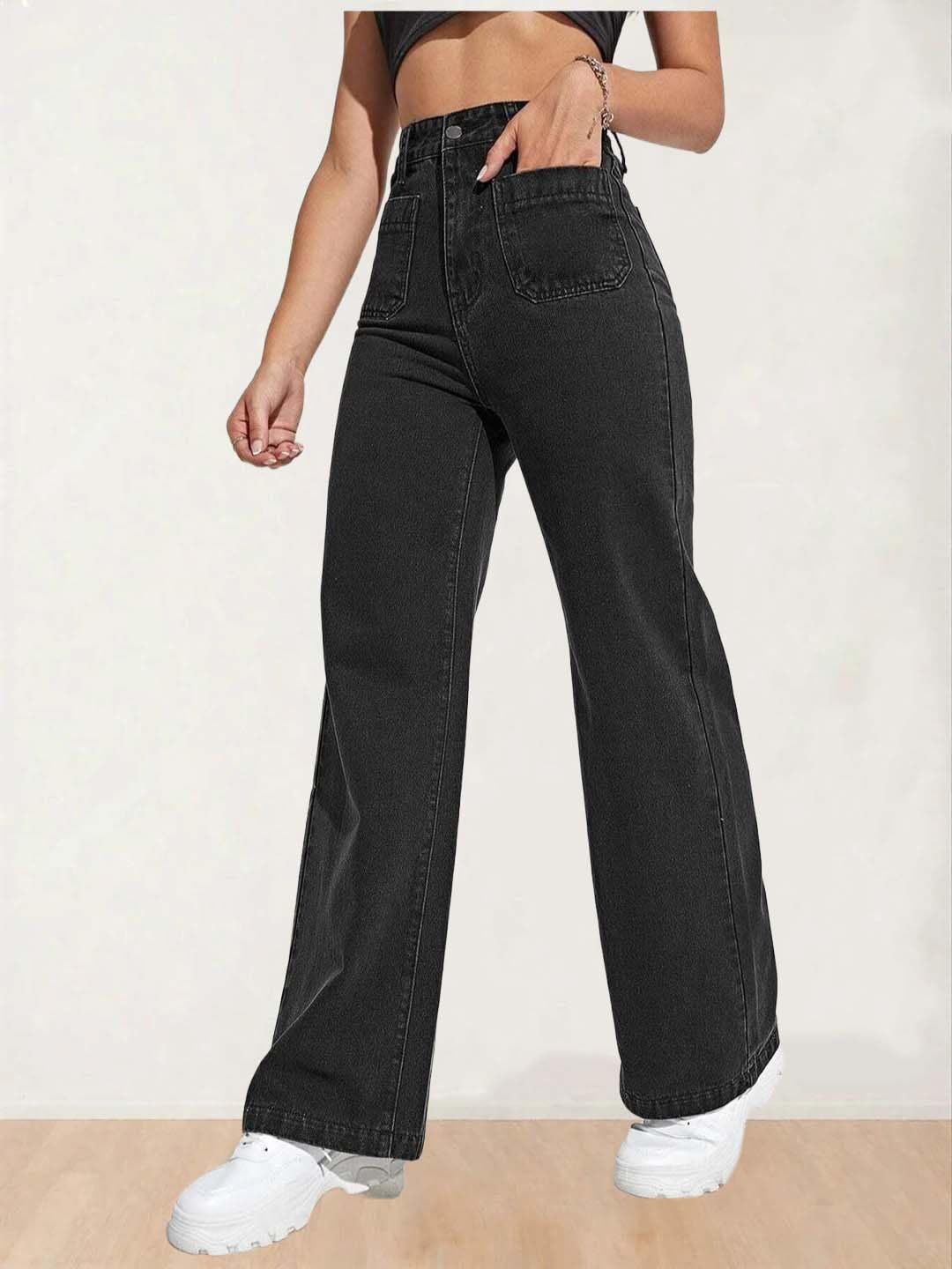 Women High-Waist Wide Leg Denim Jeans - Image 30