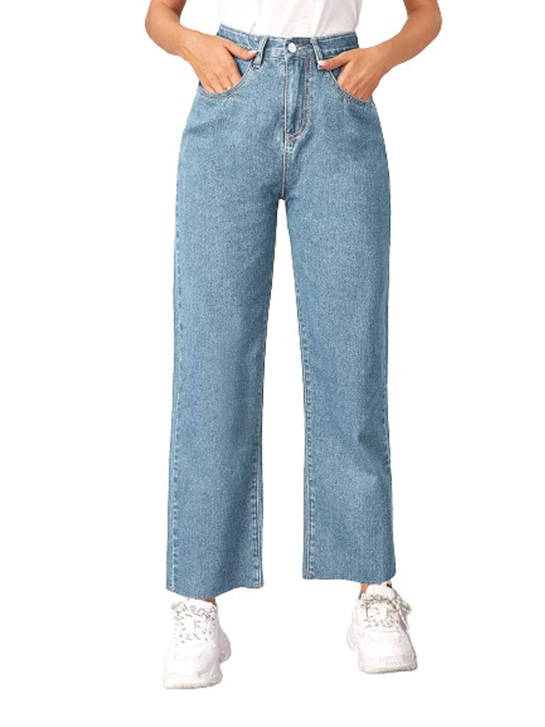 Women High-Waist Wide Leg Denim Jeans - Image 32
