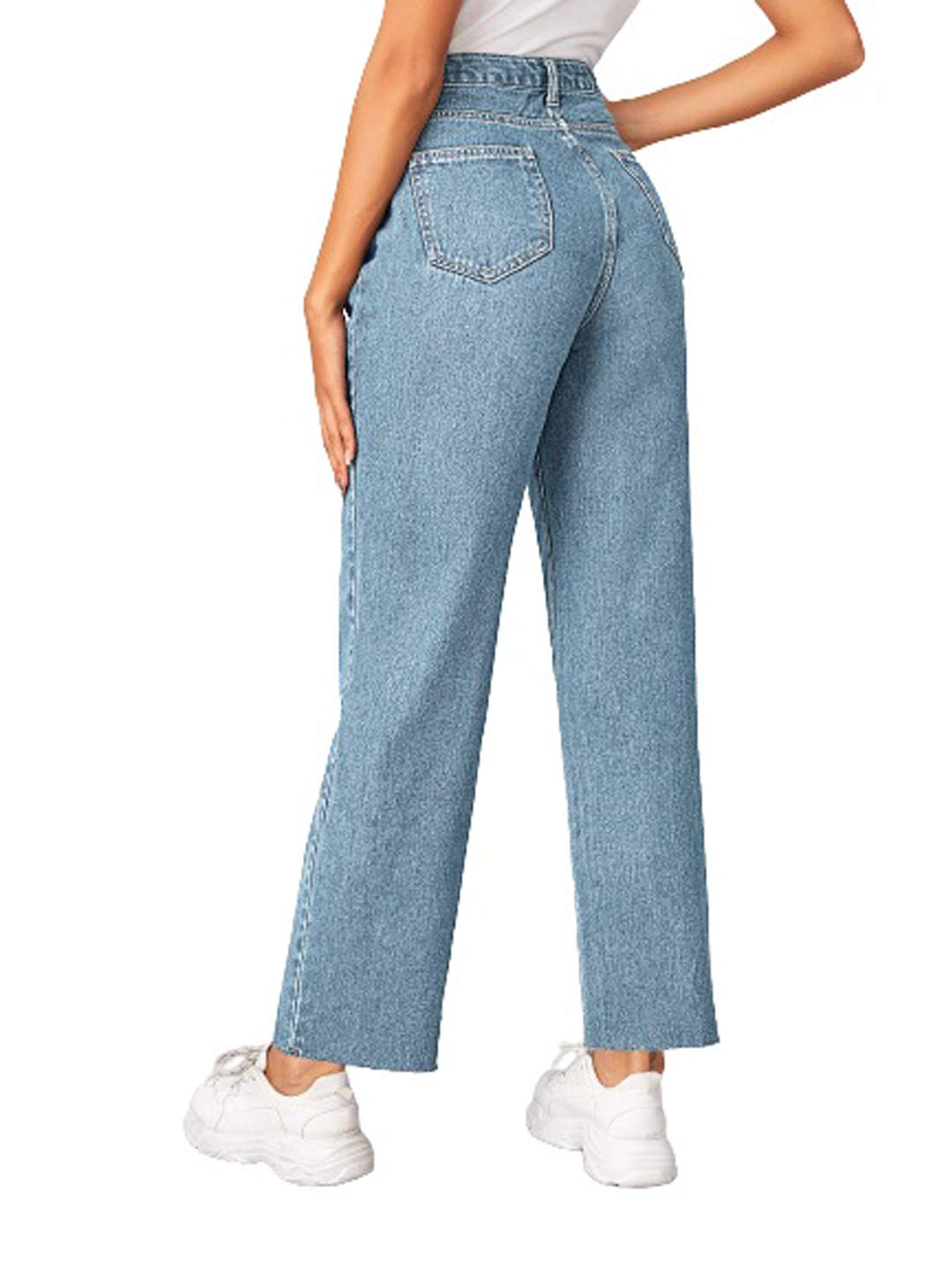 Women High-Waist Wide Leg Denim Jeans - Image 34
