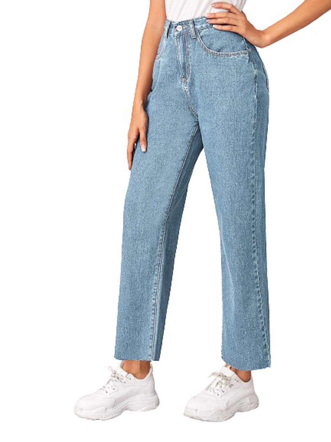 Women High-Waist Wide Leg Denim Jeans - Image 35