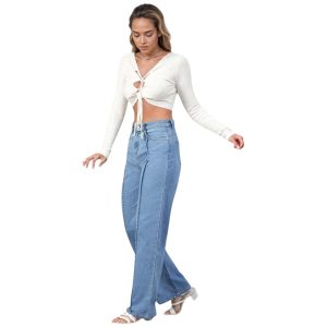 Women High-Rise Straight Leg Jeans