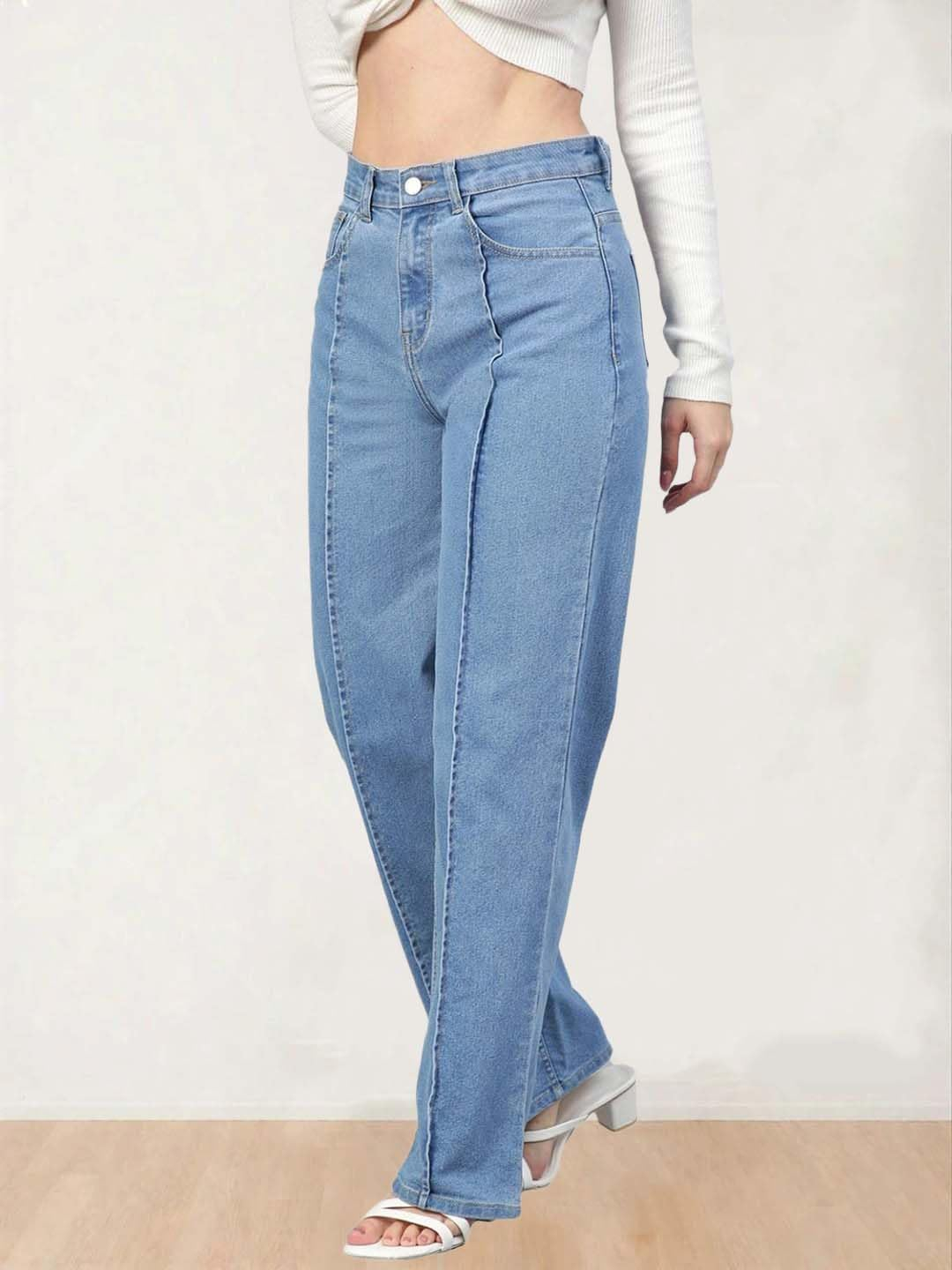 Women High-Rise Straight Leg Jeans - Image 5