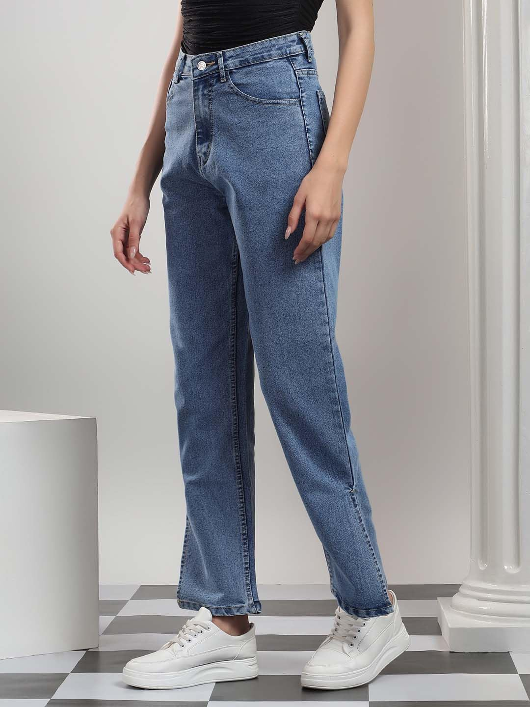 Women High-Rise Straight Leg Jeans - Image 10