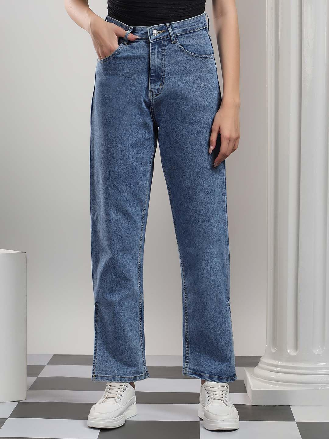 Women High-Rise Straight Leg Jeans - Image 11