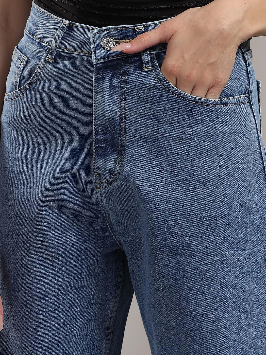 Women High-Rise Straight Leg Jeans - Image 12
