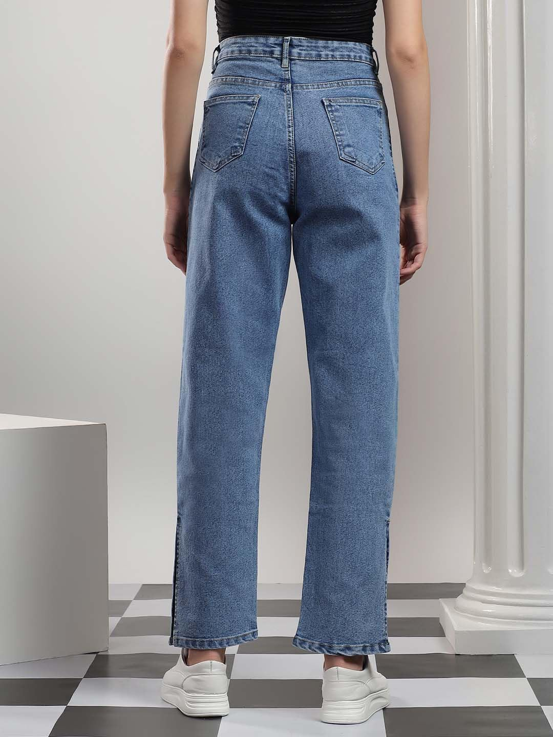 Women High-Rise Straight Leg Jeans - Image 13