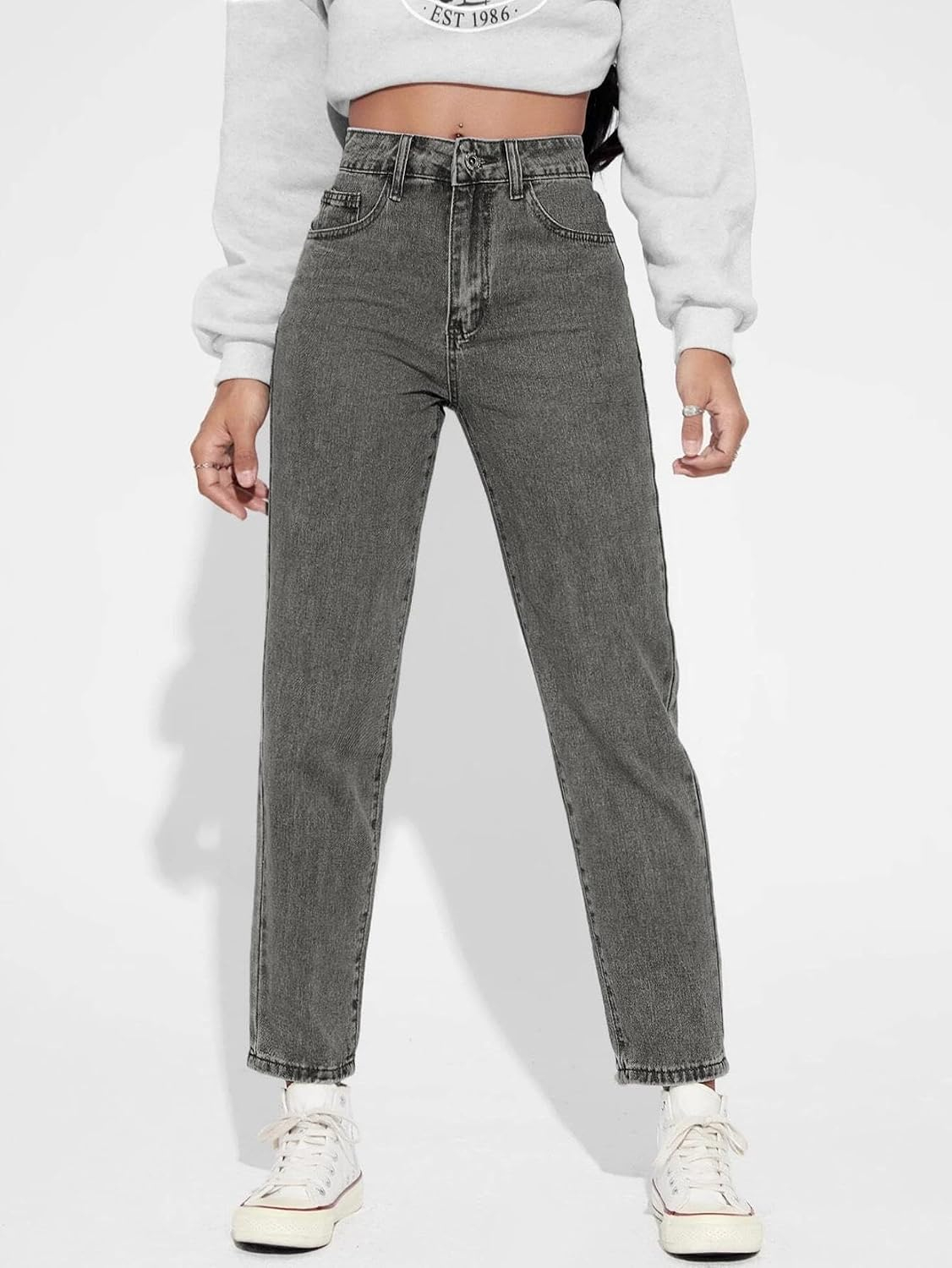 Women High-Rise Straight Leg Jeans - Image 31