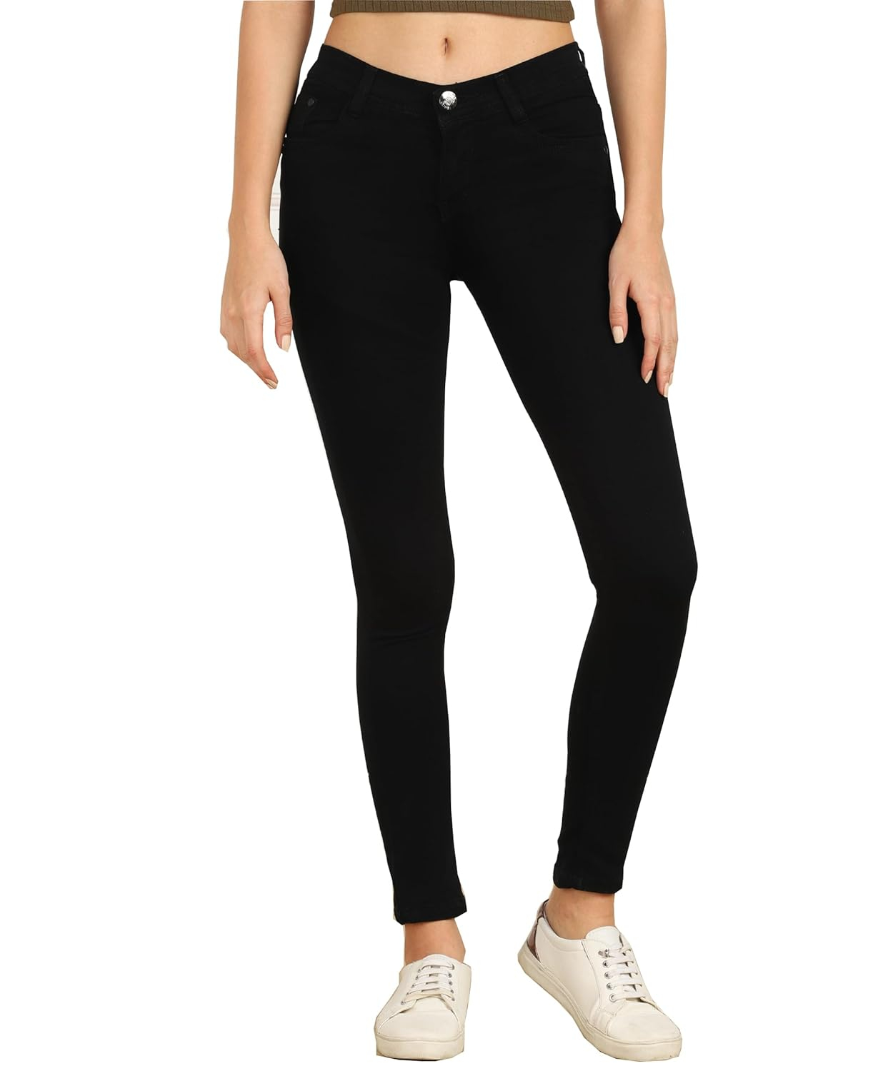 Women Cotton Blend Mid-Rise Jeans