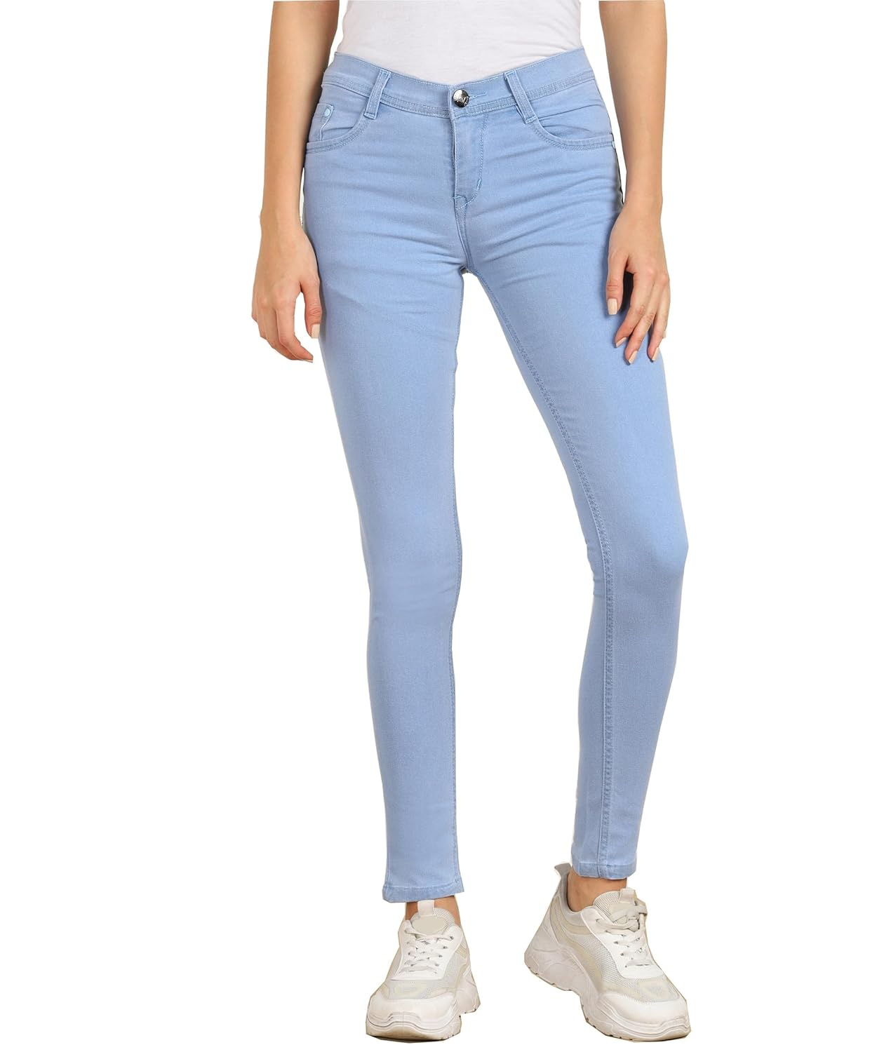 Women Cotton Blend Mid-Rise Jeans - Image 8