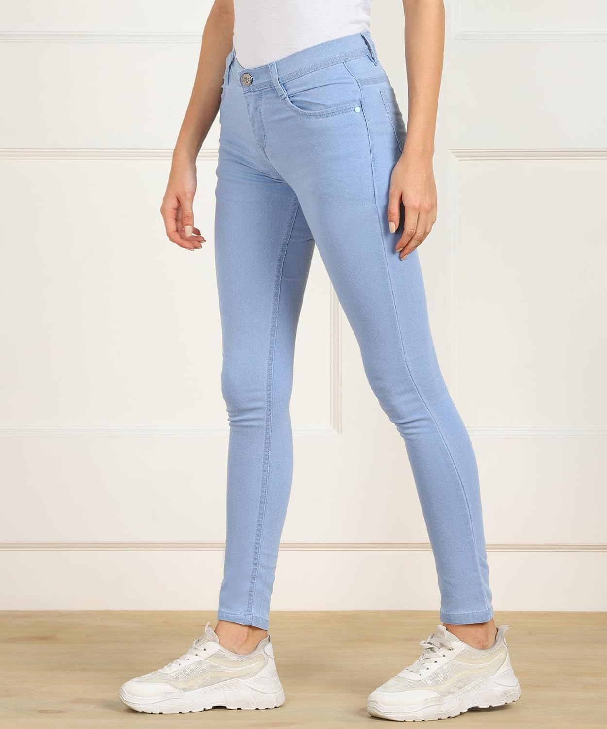 Women Cotton Blend Mid-Rise Jeans - Image 10