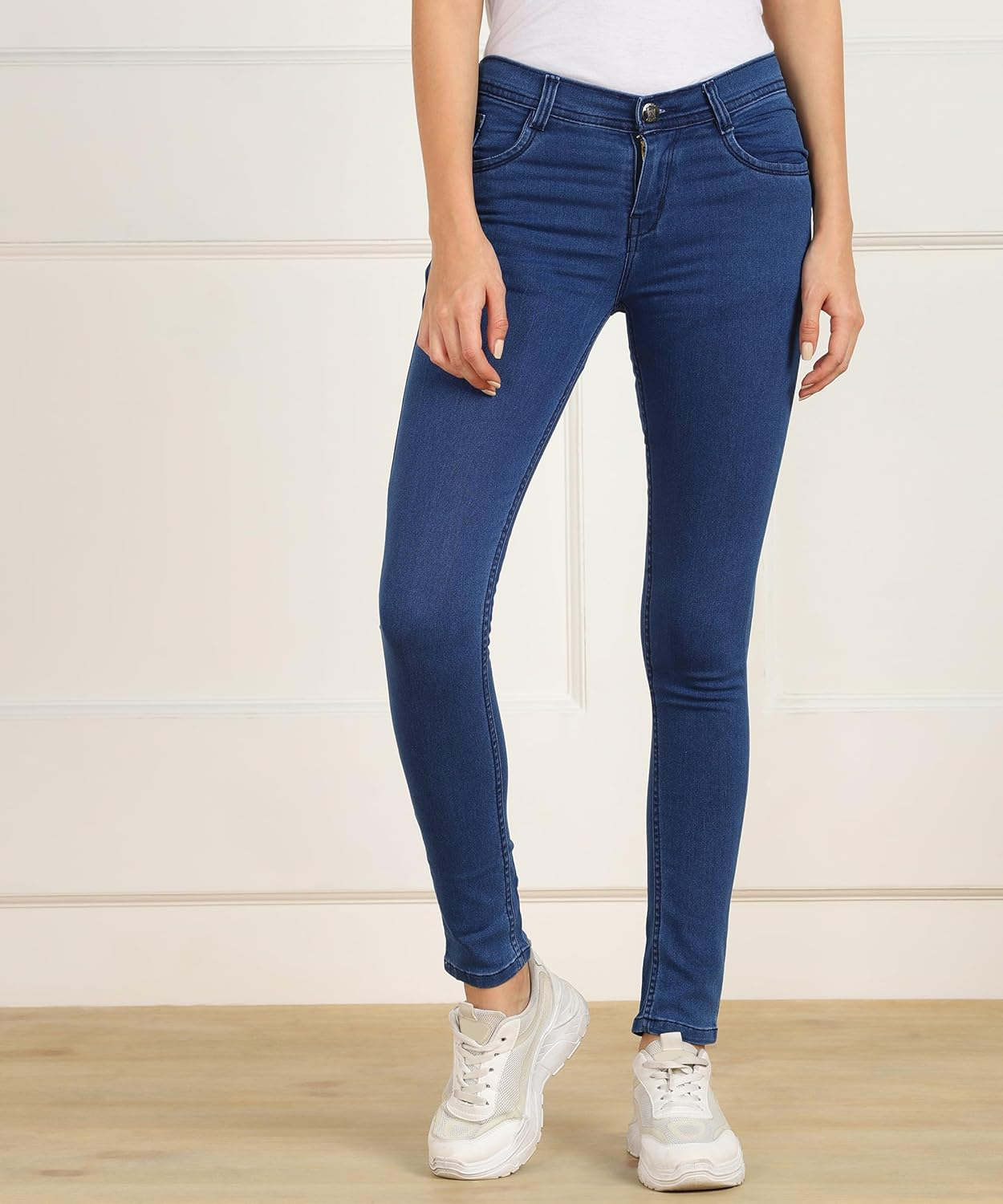 Women Cotton Blend Mid-Rise Jeans - Image 16