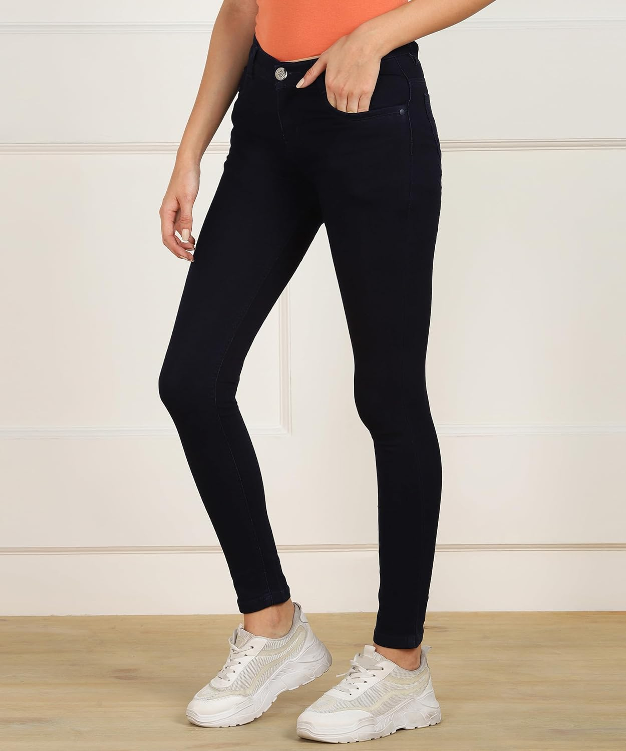 Women Cotton Blend Mid-Rise Jeans - Image 38