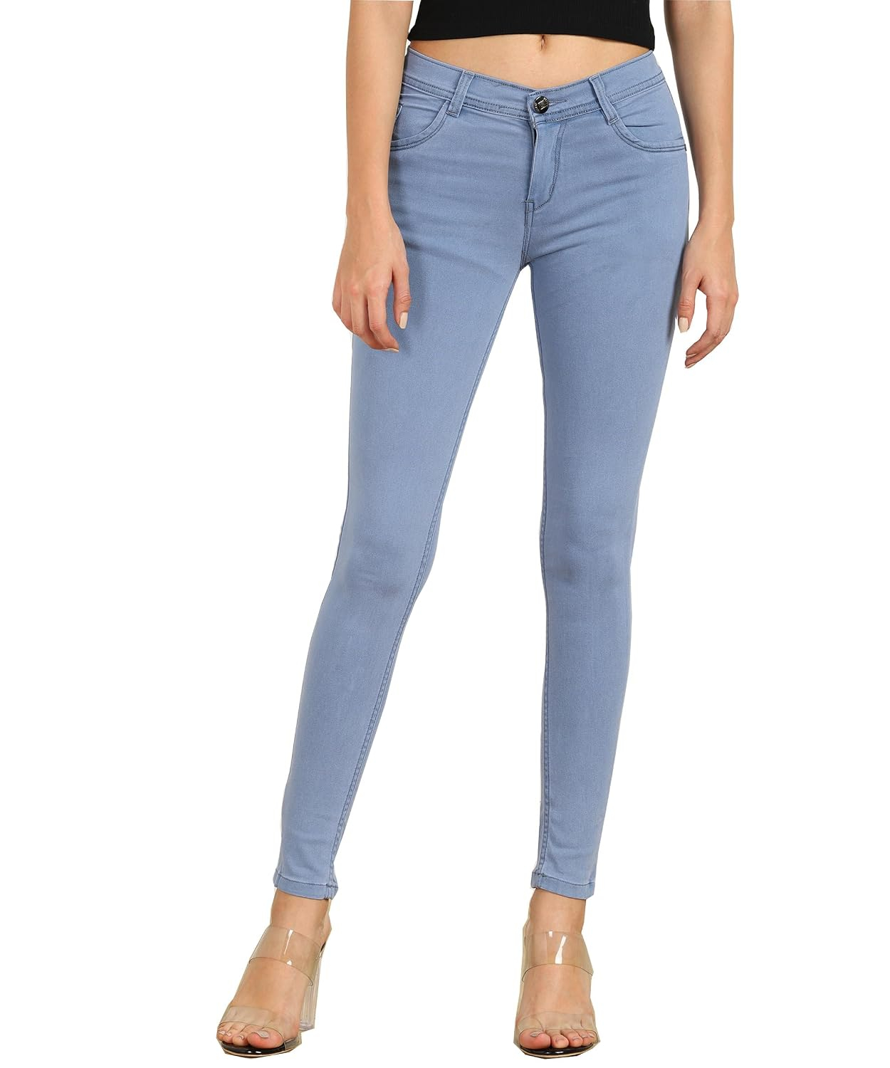 Women Cotton Blend Mid-Rise Jeans - Image 43